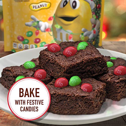 M&MS Holiday Peanut Milk Chocolate Christmas Candy, Party Size,...