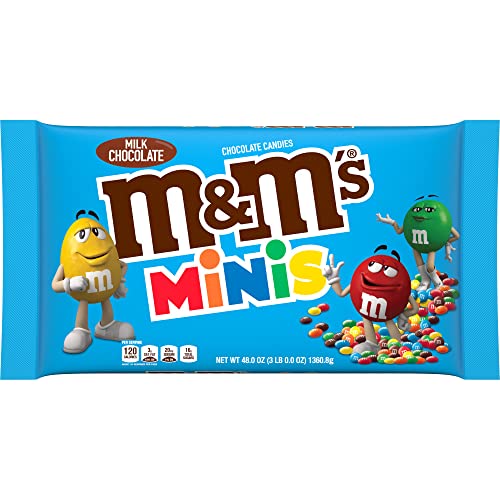 M&MS Milk Chocolate MINIS Candy 3-lb. Bulk Candy Bag