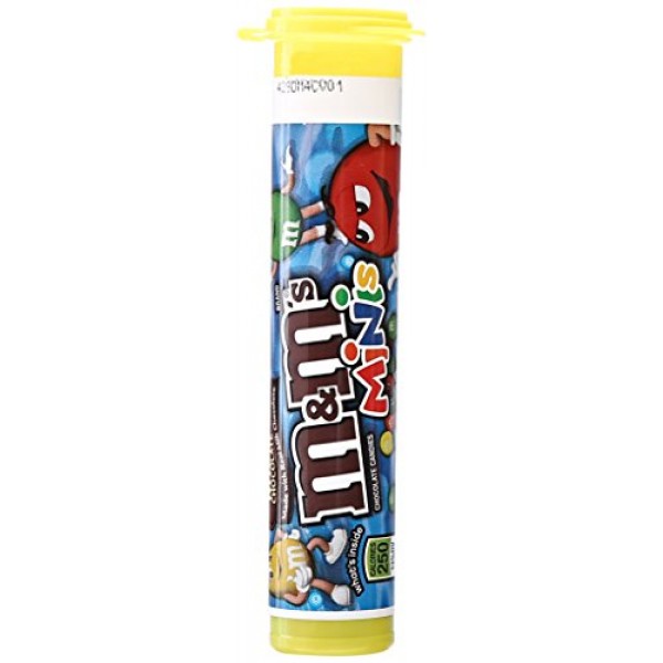 M&M'S Milk Chocolate MINIS Size Candy 1.08-Ounce Tube 