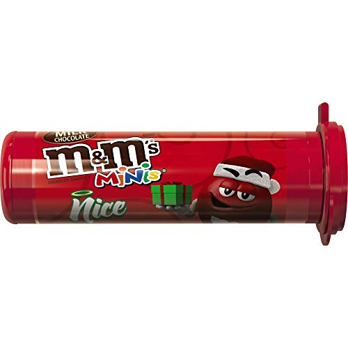 M&MS MINIS Milk Chocolate Holiday Christmas Candy, 1.08-Ounce T...