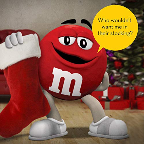 M&MS MINIS Milk Chocolate Holiday Christmas Candy, 1.08-Ounce T...