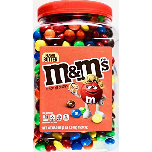 M&Amp;Ms Peanut Butter Chocolate Candy, 55 Oz
