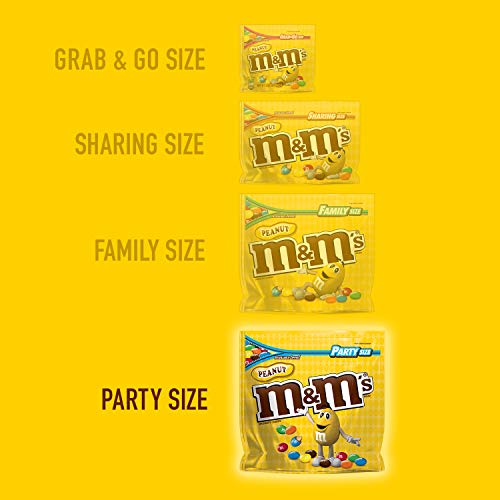 M&Amp;Ms Peanut Chocolate Candy, 38-Ounce Party Size Bag, Yellow