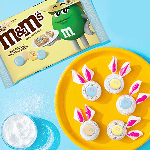 M&MS White Chocolate Marshmallow Crispy Treat Pastel Easter Can...