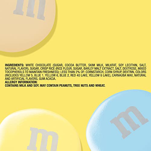 M&MS White Chocolate Marshmallow Crispy Treat Pastel Easter Can...