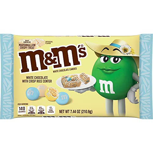 M&MS White Chocolate Marshmallow Crispy Treat Pastel Easter Can...
