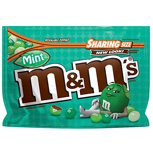 M&Amp;Ms Mint Dark Chocolate Candy Sharing Size 9.6-Ounce Bag
