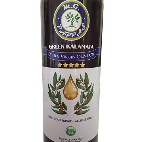 M.G. Pappas Kalamata Extra Virgin Olive Oil Greek Unfiltered Fir