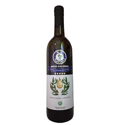 M.G. Pappas Kalamata Extra Virgin Olive Oil Greek Unfiltered Fir