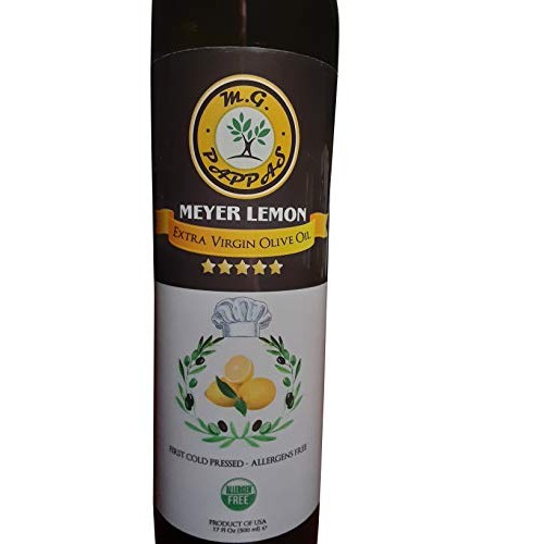 M.G. Pappas Meyer Lemon Olive Oil Extra Virgin California Flavor