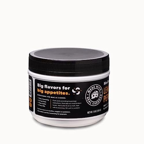 MacDaddy - Lemon Pepper Macaroni and Cheese Powder - Quick Easy ...