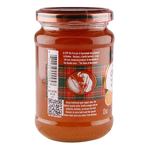 Mackays Orange Marmalade With Whisky, 12 Oz