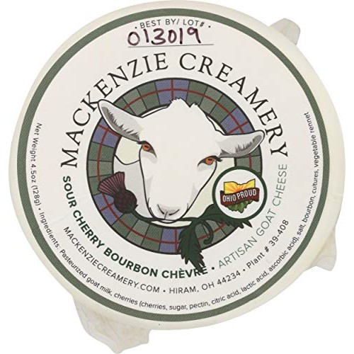MACKENZIE CREAMERY Sour Cherry Bourbon Chevre, 4.5 OZ