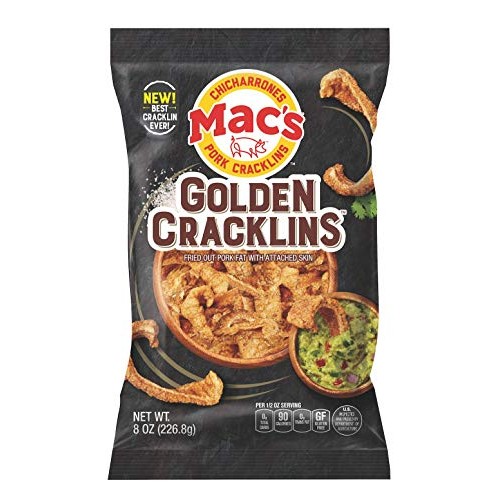 Mac’s Golden Cracklin - Crunchy Low Carb Snack, Cracklin’ / Crac...