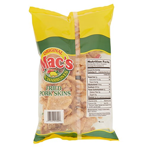 Mac’s Original Pork Skins - Low Carb, Keto Friendly Snack - Crun...