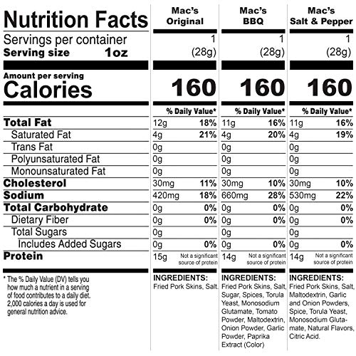 Macs Pork Skins Variety Pack 10Oz, Pack Of 1