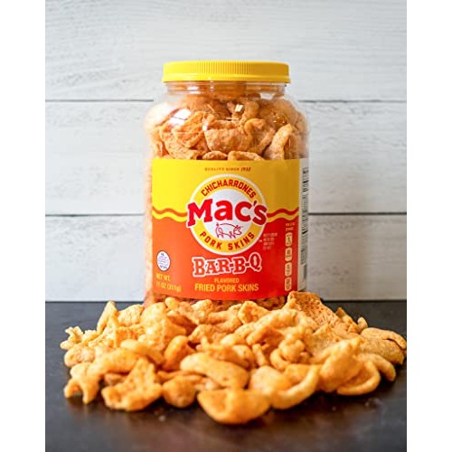 Macs BBQ Pork Skin Canisters, Organic, Gluten Free, Keto Friend...