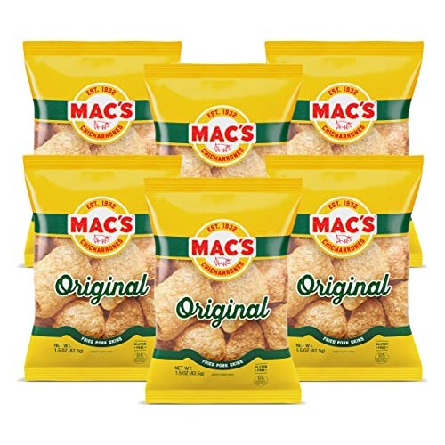 Macs Crunchy Chicharrones, Low Carb, Keto Friendly Snack Origi...