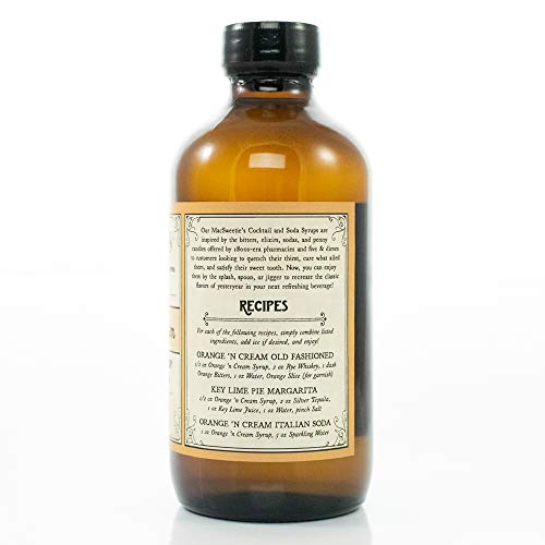 Macsweeties Cocktail Syrups &Amp; Bitters - Orange ‘N’ Cream Cocktai