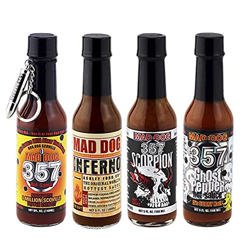 Mad Dog 357 Extreme Four Bottle Hot Sauce Gift Set