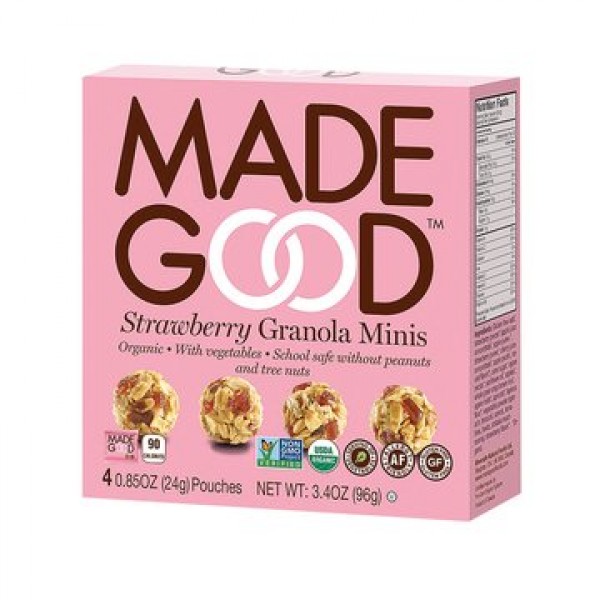 Made Good Strawberry Granola Minis 3.4 oz Pack of 2