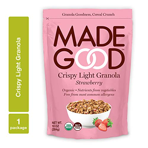 Made Good Crispy Light Granola, Strawberry, 10 Ounce
