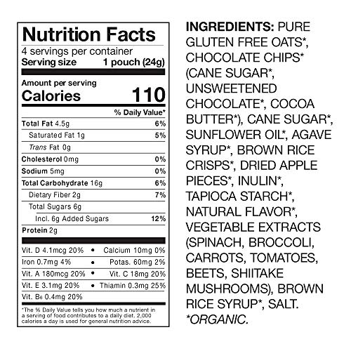 Madegood Chocolate Chip Granola Minis, 6 Boxes 24 Ct, .85 Oz;