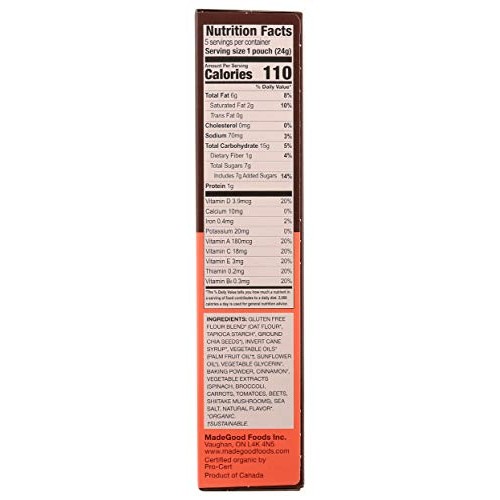 Madegood, Cookies Soft Baked Mini Snickerdoodle Organic, 4.25 Ounce