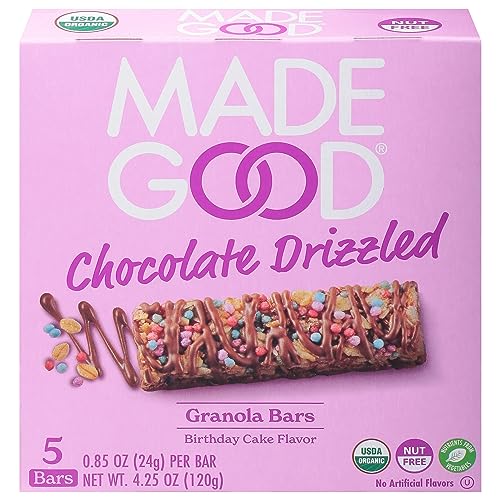 MADEGOOD Organic Chocolate Drizzled Granola Bars, 4.25 OZ
