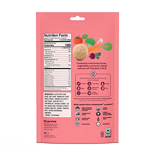 MadeGood Snickerdoodle Crunchy Cookies, gluten-free Cookies - 6 ...