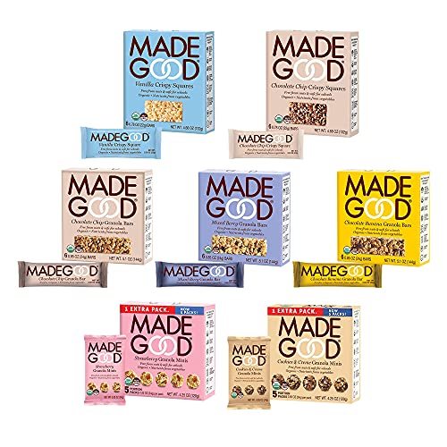 Madegood Healthy Snacks Variety Pack - 7 Box Mix Of Granola Bars