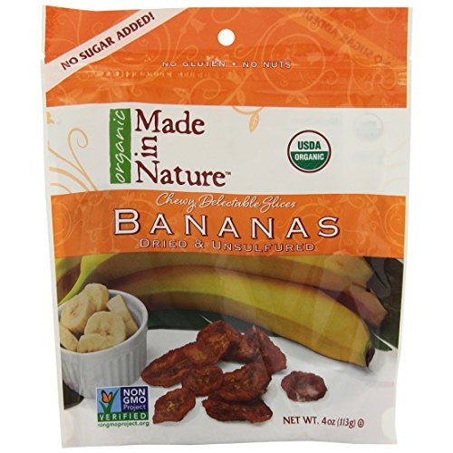 Made In Nature Bananas Slice, 4 Ounce