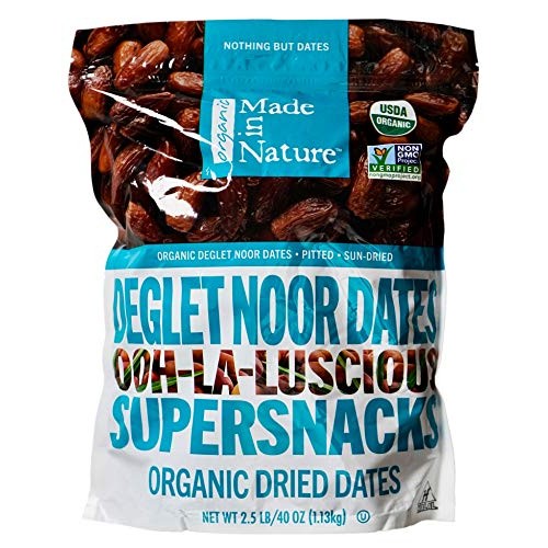 Made In Nature Organic Deglet Noor Sun-Dried Dates, 40 Ounces