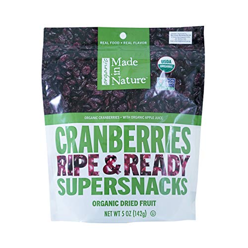 Made In Nature Organic Cranberries, Dried And Unsulfured, 5 Ounc