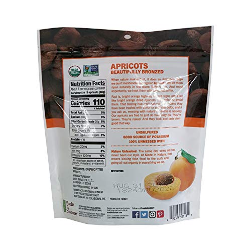 Made In Nature Organic Dried Apricots, 6 Oz