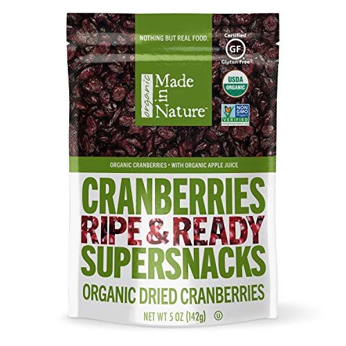 Made In Nature Organic Dried Cranberries, 5 Oz Pack Of 6 - Non