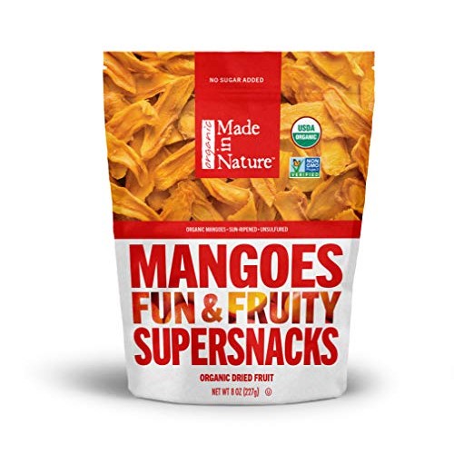Made In Nature Organic Dried Fruit, Mangoes, 3Oz Bag – Non-Gmo,