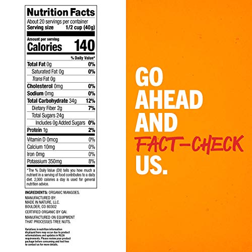 Made In Nature Organic Dried Mangoes, 28Oz - Non-Gmo Vegan Dried