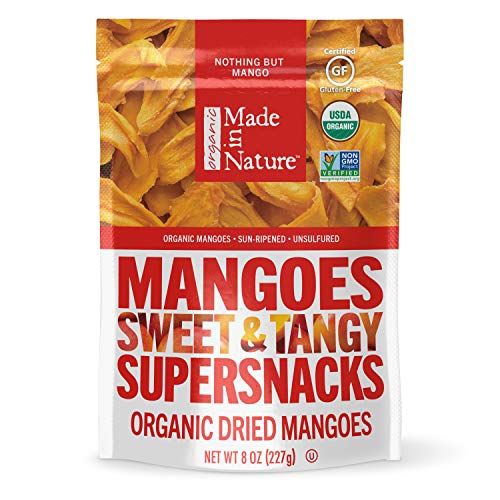 Made In Nature Organic Dried Mangoes, 8 Ounce Pack Of 1 - Non-
