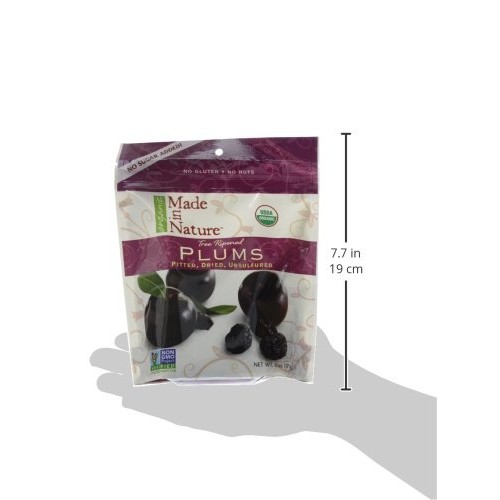 Made In Nature Organic Dried Plums, 6 Oz
