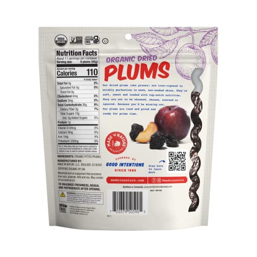 Made in Nature | Organic Dried Plums | Non-GMO, Unsulfured Vegan...