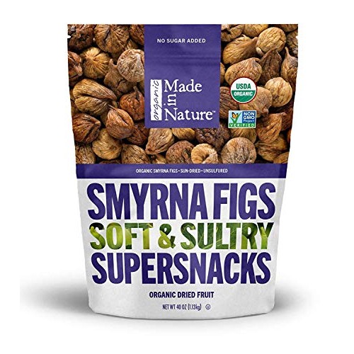 Made In Nature Organic Dried Smyrna Figs, 40 Oz Bag- Non-Gmo Veg