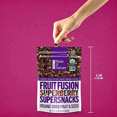 Made In Nature Organic Superberry Fruit Fusion Trail Mix, 24Oz -