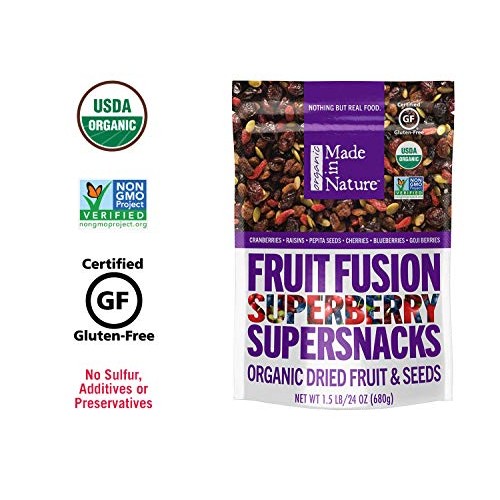 Made In Nature Organic Superberry Fruit Fusion Trail Mix, 24Oz -