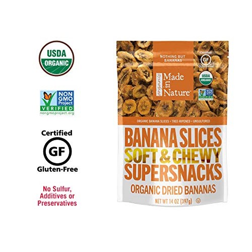 Made In Nature Tropical Dried Fruit Banana, 14 Ounce Pack Of 1