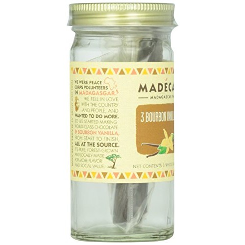 Madecasse Spices Vanilla Beans, 3 Count