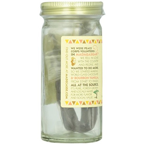 Madecasse Spices Vanilla Beans, 3 Count