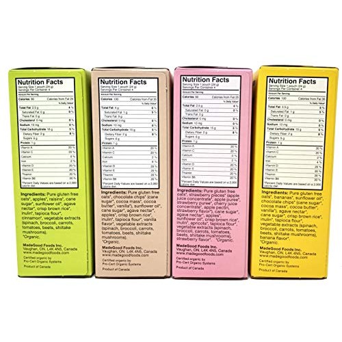 Made Good Organic Granola Minis – Variety Pack Of 4 Flavors –Tre