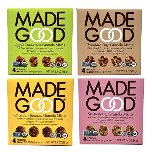 Made Good Organic Granola Minis – Variety Pack Of 4 Flavors –Tre