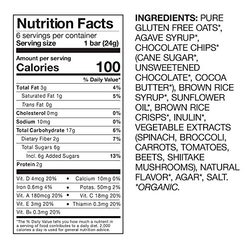 Madegood Chocolate Chip Granola Bars, 6 Pack 36 Bars; Gluten F